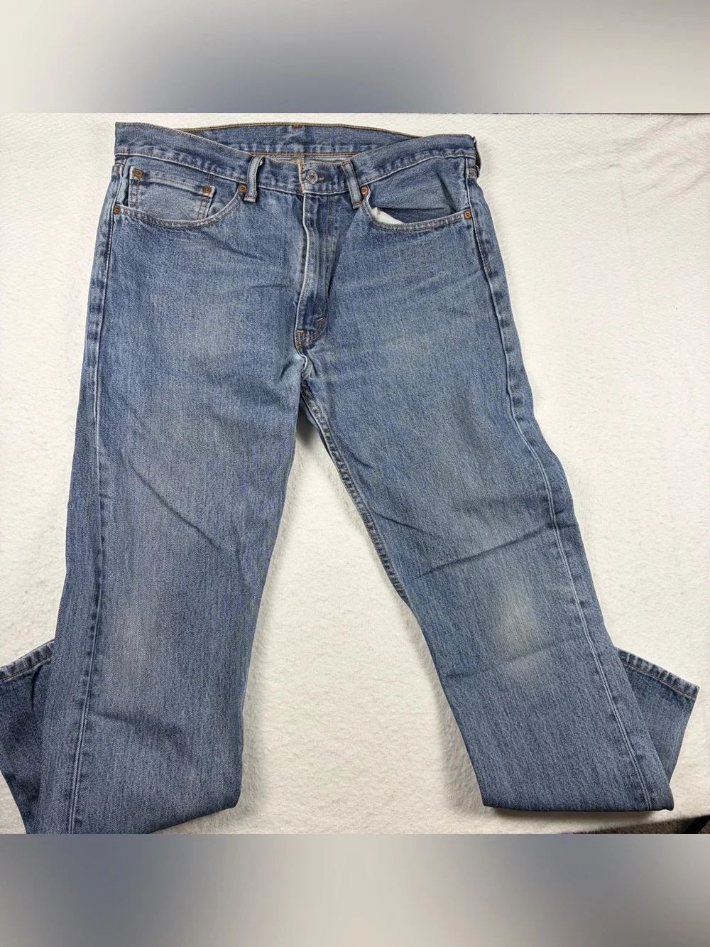Levi's 505 Straight Leg Men's Jeans in Light Blue Denim